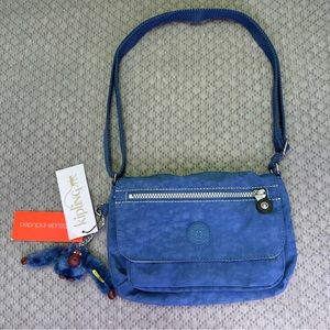 *NWT* Kipling Y2K Blue Crossbody Bag With Gorilla Robyn